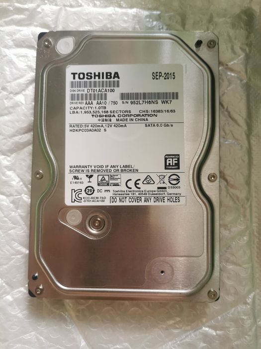 Vand HDD Toshiba 1tb de 3.5inch