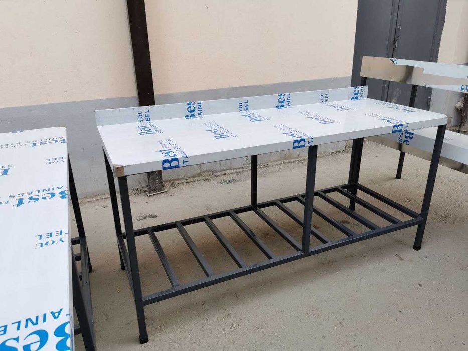 Стол кондитерский из нержавейки и металла qandolatchilik stoli kafe