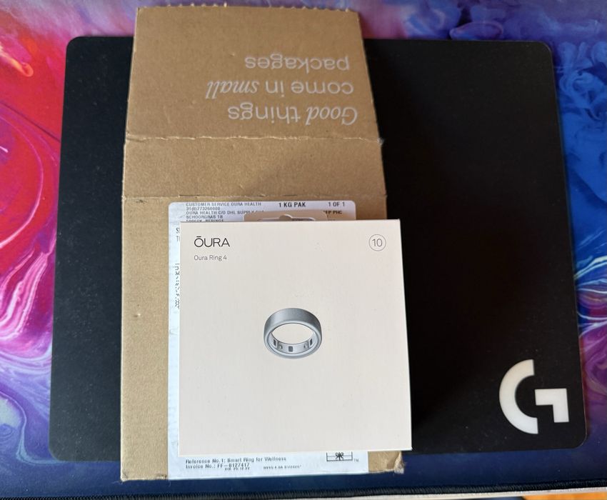 Oura ring 4 Brushed Silver 10 nou Garantie (echivalent 11 oura 3) inel