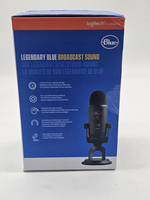 Microfon Profesional Blue Yeti USB, PC & Mac, Gaming, Podcast