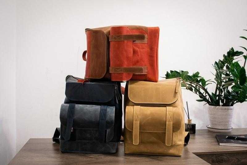 Rucsac din piele naturală. Rucsac pentru laptop. Leather Laptop backpack