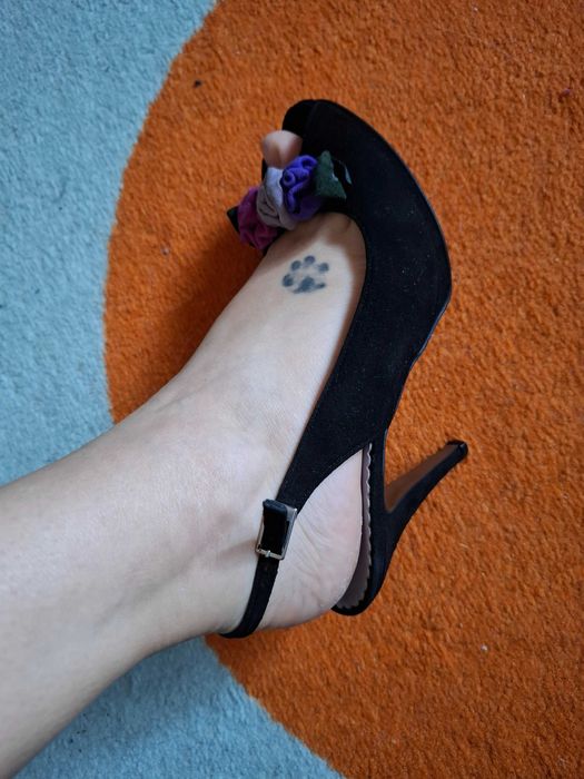 Sandale Guban piele intoarsa