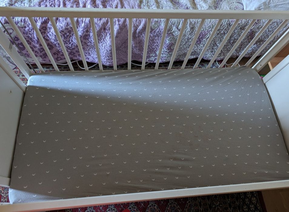 Patut lemn bebe,balansoar,laterala culisanta,inaltime saltea reglabila