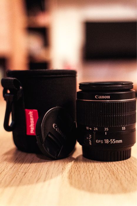 Obiectiv Canon 18-55 III + pouch cadou