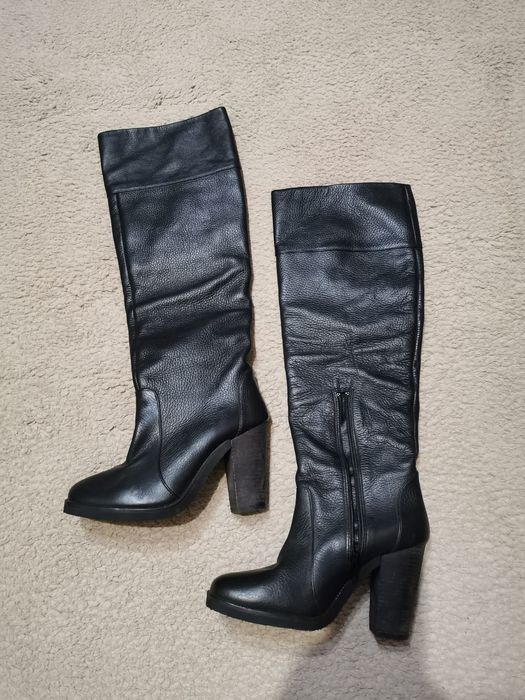 Cizme piele înalte