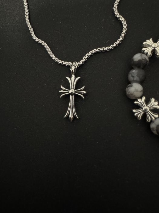 Set Chrome Hearts Lantisor si bratara