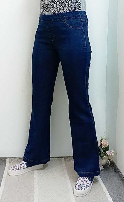 Джинсы женские на резинке р.L