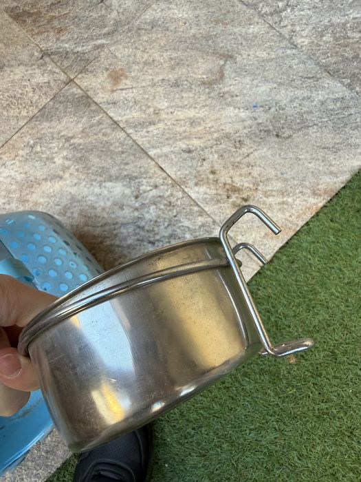 Cusca transport iepure/hamster + bol mancare inxo