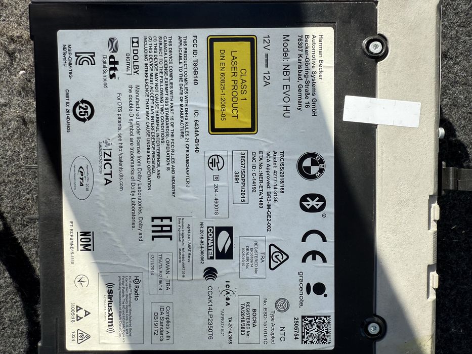 NBT EVO ID6 BMW F30 F31 ecran touch