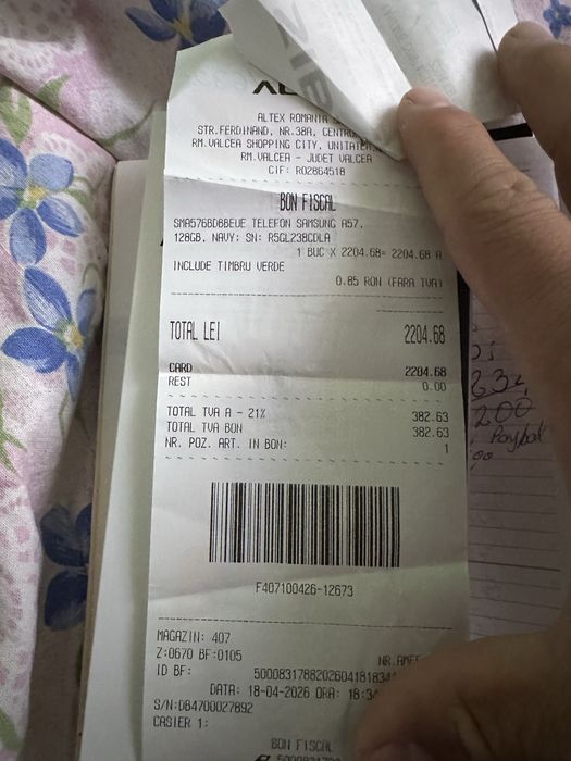 Samsung A57 cu garantie