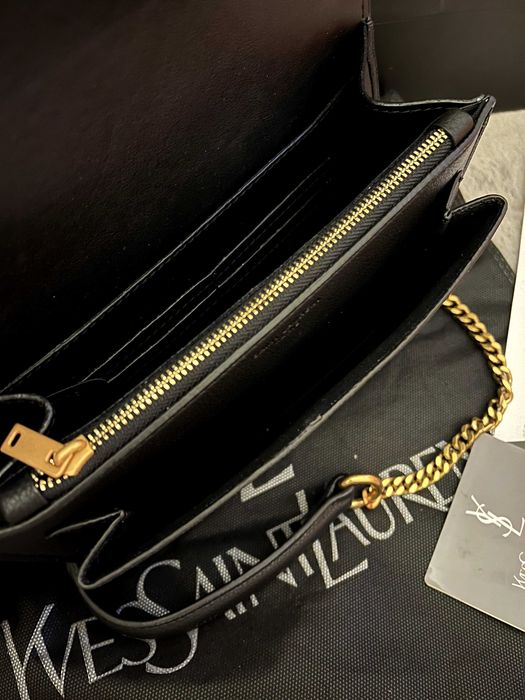 Geantă/Poșetă Yves Saint Laurent YSL Sunset black 25x17x8