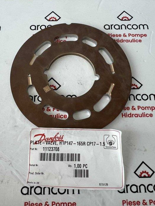 11123708 Placa presiune RH H1P147-165R +1.5 Sauer Danfoss