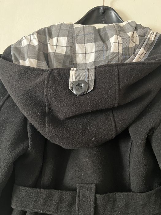 Дамско черно палто