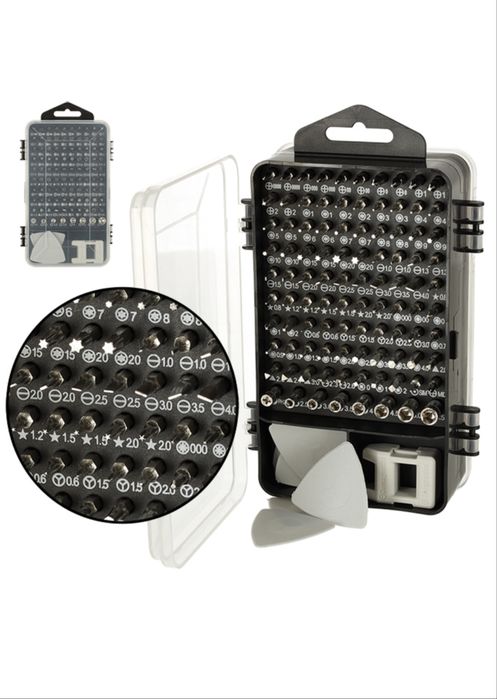 Kit surubelnite profesionala de precizie, 115 elemente
