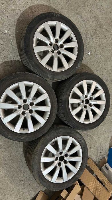 Set roti jante aliaj R17 originale AUDI cu anvelope vara 245 45 r17