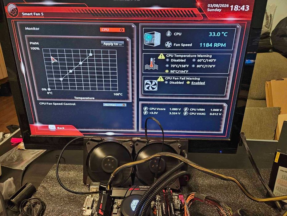 MB Gigabyte GA-170 - GAMING K3 + I5-6600K+Водно
