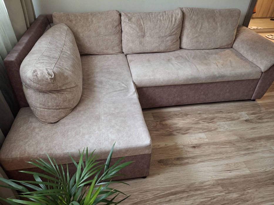 Диван ъглов (255х 170 см) и функция сън