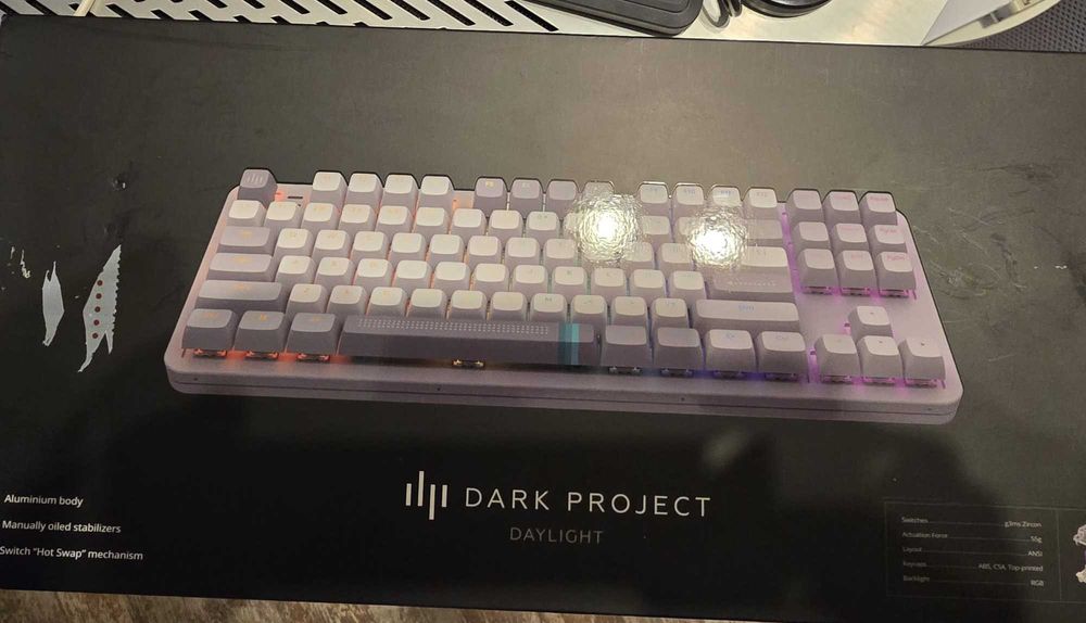 Tastatura Gaming Dark Project Daylight TKL RGB G3MS Switch Mecanica