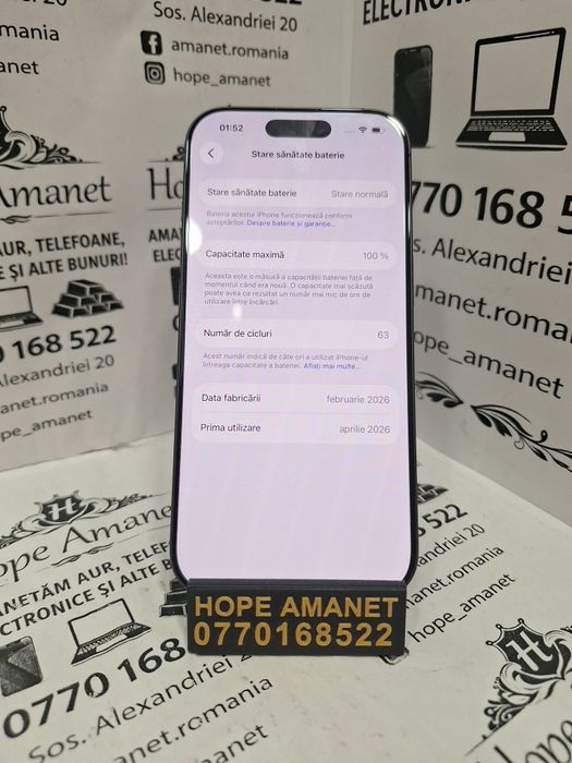 Hope Amanet P1/ iPhone 17 100% #46439