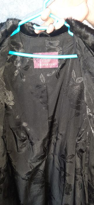 Норковая шуба "чёрный бриллиант"