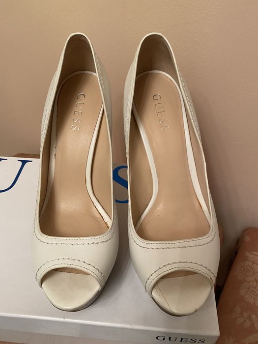 Платформи и сандали токчета естествена кожа -  Versace Guess Sara Pen