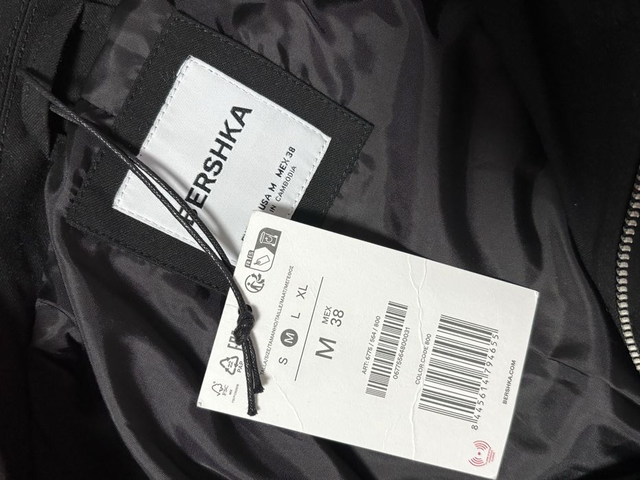jacheta subtire OVERSHIRT ZIP-UP bershka
