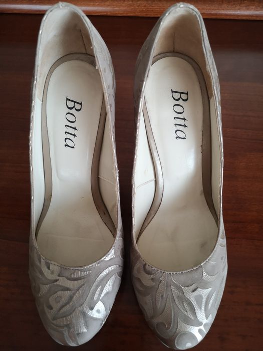 Pantofi Botta de ocazie din piele brocata,