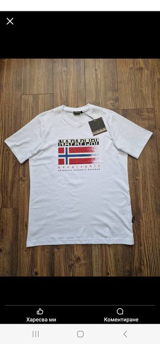 Страхотна мъжка тениска THE NF , NAPAPIJRI  размер S M L XL 2XL
