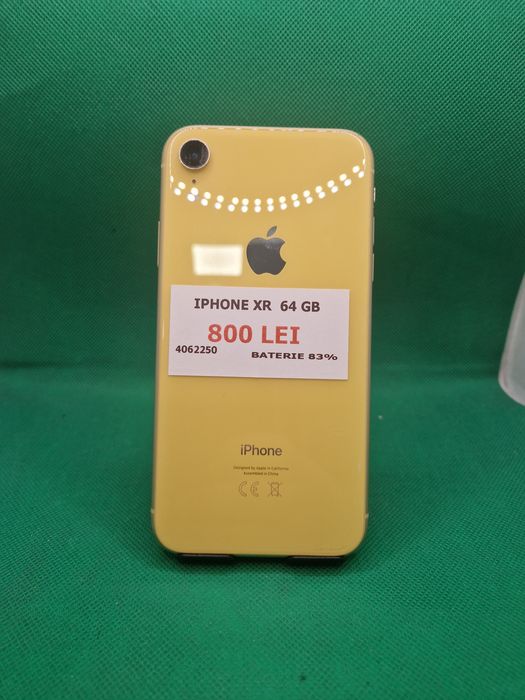 Iphone XR 64 GB baterie 83% Lazar Amanet Crângași 40622