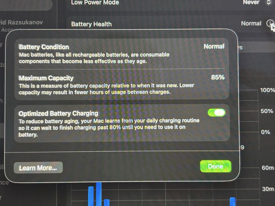 MacBook Pro M1 13” / 16GB RAM / Touch Bar / Отлично състояние