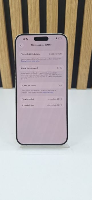 IPhone 15 Pro Max 256Gb 87%Baterie Garantie/Factura #55537