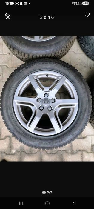 Vând mai multe seturi de cauciucuri cu jante de aluminiu