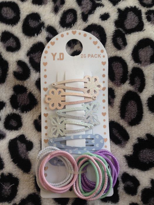комплект фиби и ластици за коса