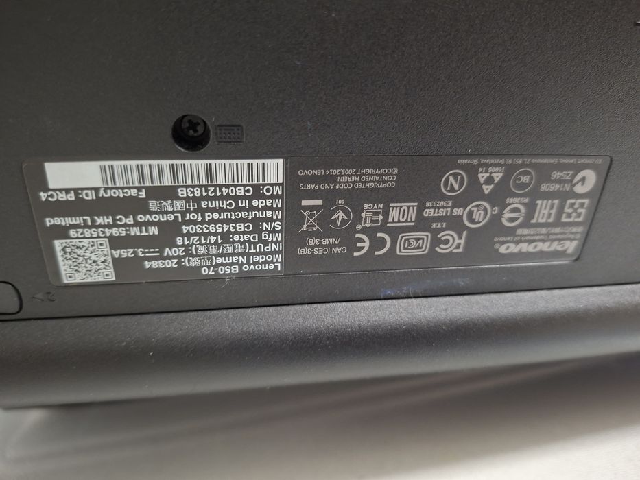 Lenovo B50-70 core i5 12gb/512gb