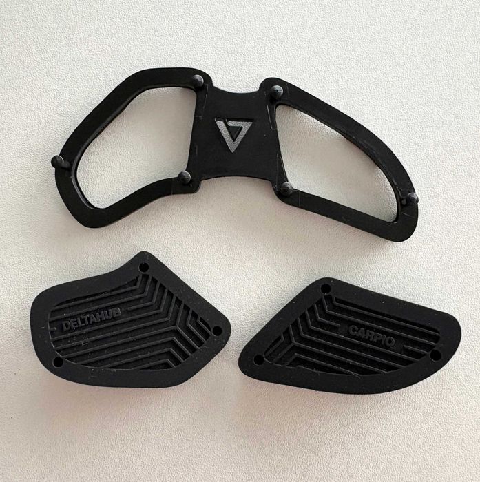 Suport ergonomic de încheietură mâna dreaptă mouse, Deltahub, L, Negru