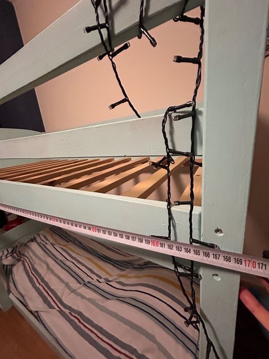 Двуетажно легло д170/в150/ш70 с кокосови матраци 2бр. подарък