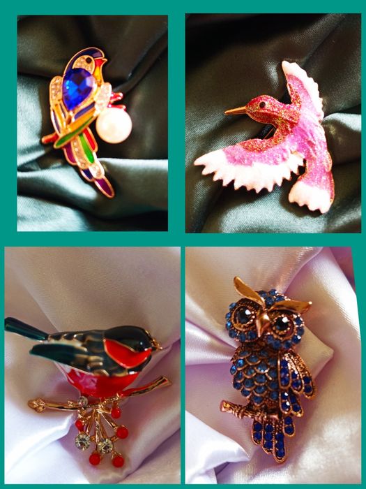 Красивые броши в анималистическом стиле