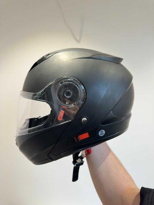 Мотошлем REAL helmet - Storm force ( XL, Matte black)