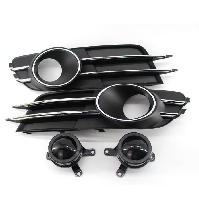 Set grile proiectoare crom cu ACC decorativ pt Audi A6 4G
