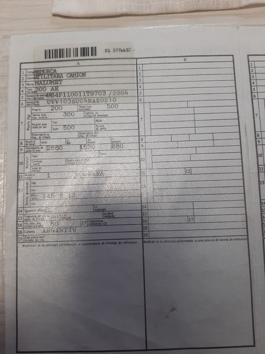 Remorca auto  MALUMET