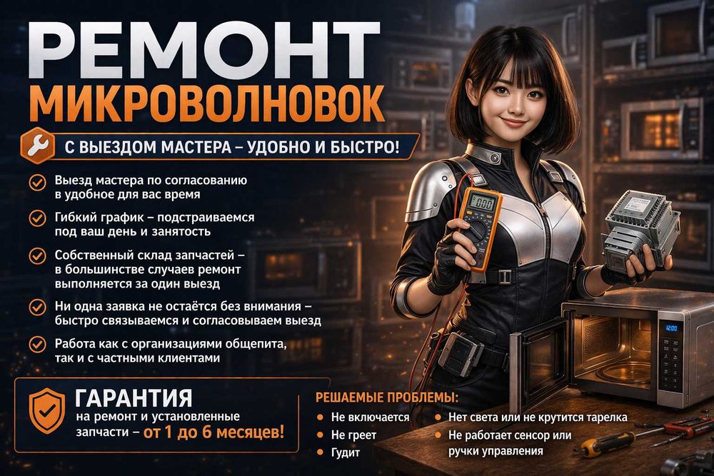 Ремонт Микроволновок любой сложности