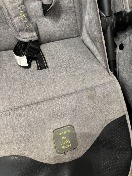 CHIPOLINO Комбинирана количка за близнаци TOP STARS ГРАФИТ