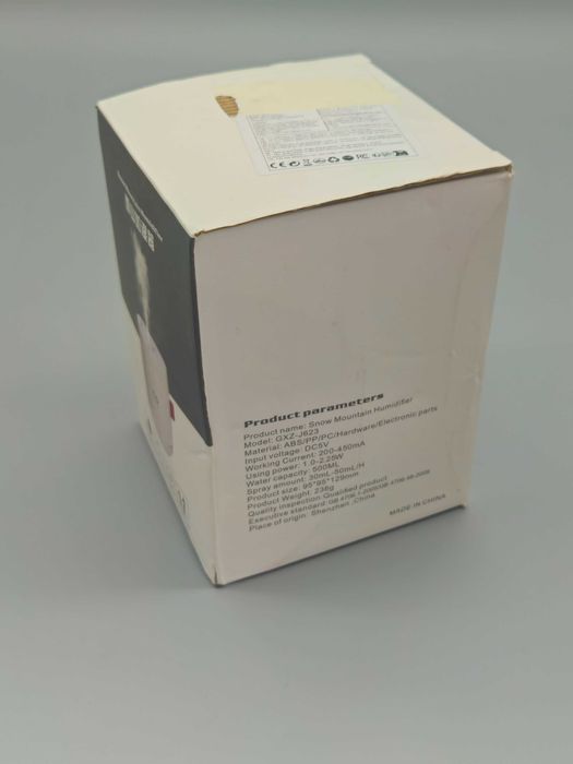 Kомпактен ултразвуков овлажнител H2O, 500мл, type C и LED нощна лампа