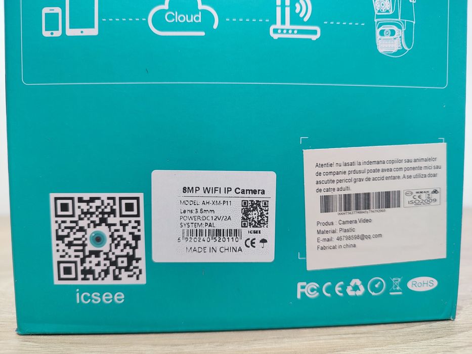 Camera Supraveghere Exterior Dubla Wireless, Wifi