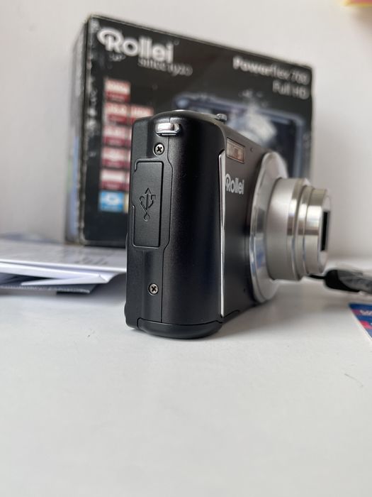 Camera Foto Digitala ROLLEI PowerFlex 700 Black, Full HD 1080p, 12.0MP 16GB Digital Camera Retro Digicam