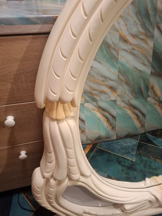 Oglindă mare de perete  modernă,  nunta, mireasa, ramă plastic