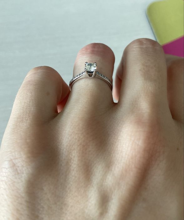 Inel de logodna Firesq cu diamante naturale de 0,42 carate