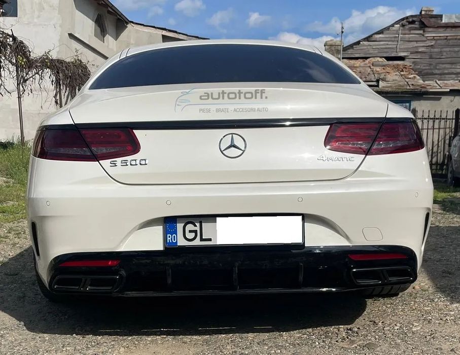 Difuzor bara spate Mercedes S-Coupe C217 A217 (2014-2017) S63 AMG Black Design