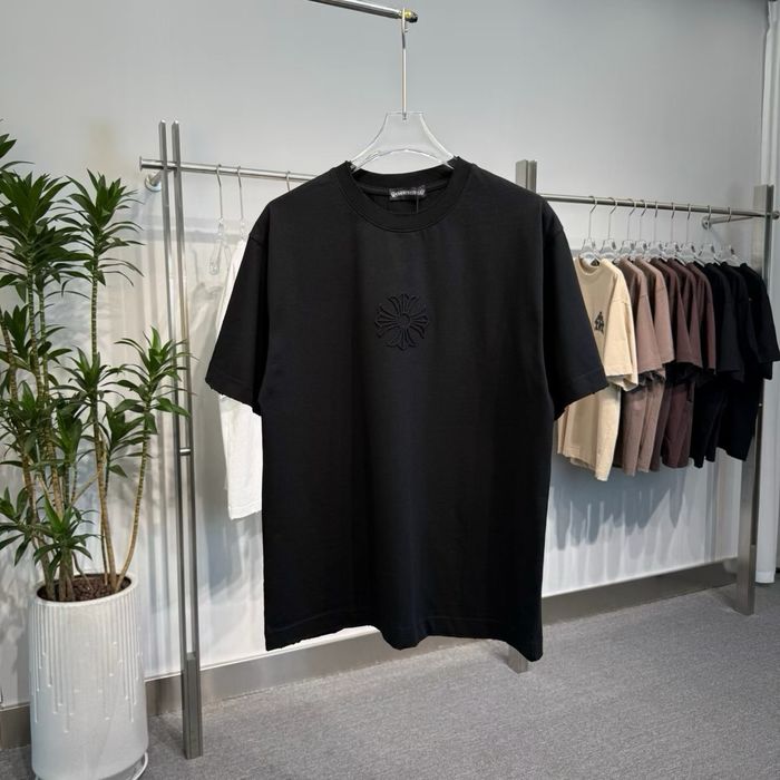 Tricou Chrome Hearts Black  T-Shirt Negru [Verificare Colet] Caliate Premium