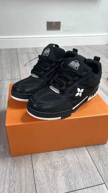#CALITATE PREMIUM#Louis Vuitton LV4 Trainers Black Negru - Livrare Verificare - (Dispunem de mai multe modele)